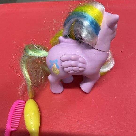 Vintage 1984 My Little Pony MLP G1 Brush n’ Grow Ponies “Curly Locks” Brushes - Picture 3 of 9